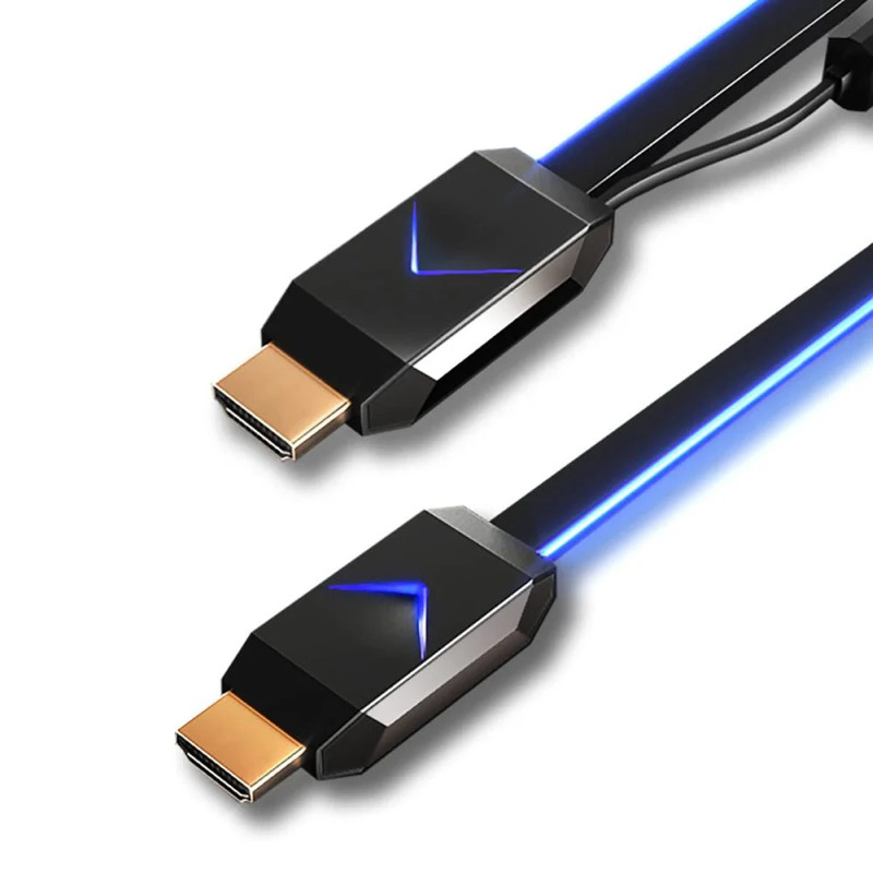 Vivify Arquus W73 Fiber Optics HDMI 2.0 Console Gaming RGB Light Up 4.5M 4K Cable - كابل